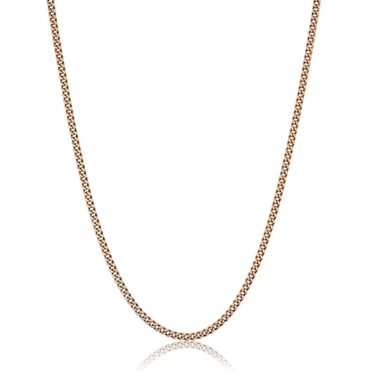 3mm Micro Cuban Necklace - Rose Gold - Tyresse