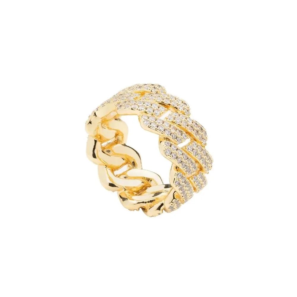 Iced Prong Cuban Ring - Gold - Tyresse
