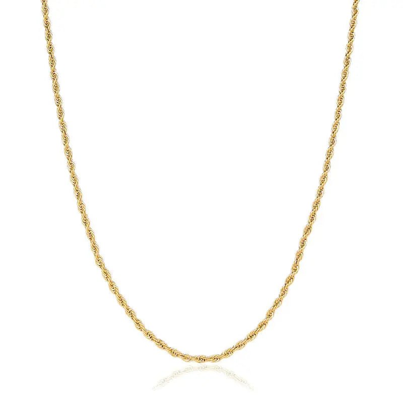 3mm Rope Chain - Gold - Tyresse