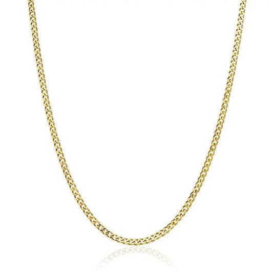 3mm Micro Cuban Necklace - Gold - Tyresse