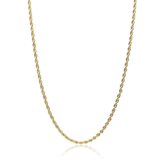 3mm Rope Necklace - Gold - Tyresse