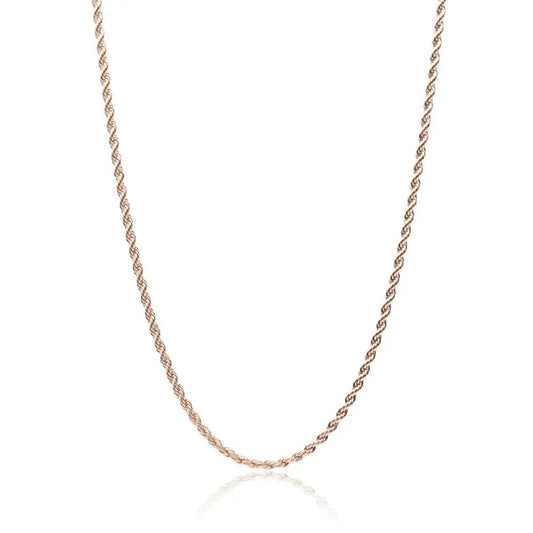 3mm Rope Necklace - Rose Gold - Tyresse