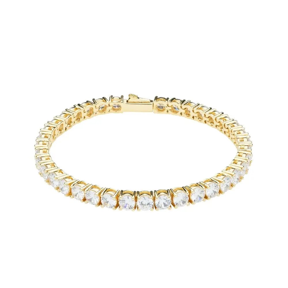 5mm Tennis Bracelet - Gold - Tyresse