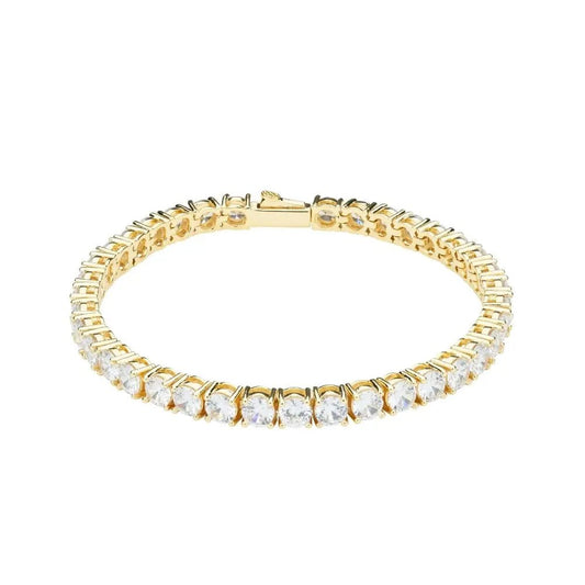 5mm Tennis Bracelet - Gold - Tyresse