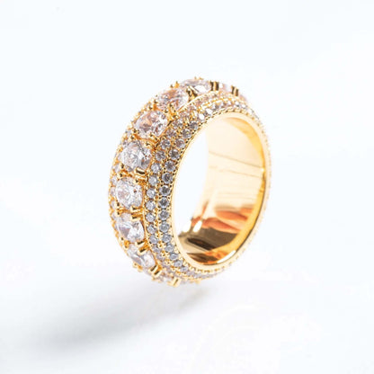 Tyresse  Iced Spinning Ring - Gold
