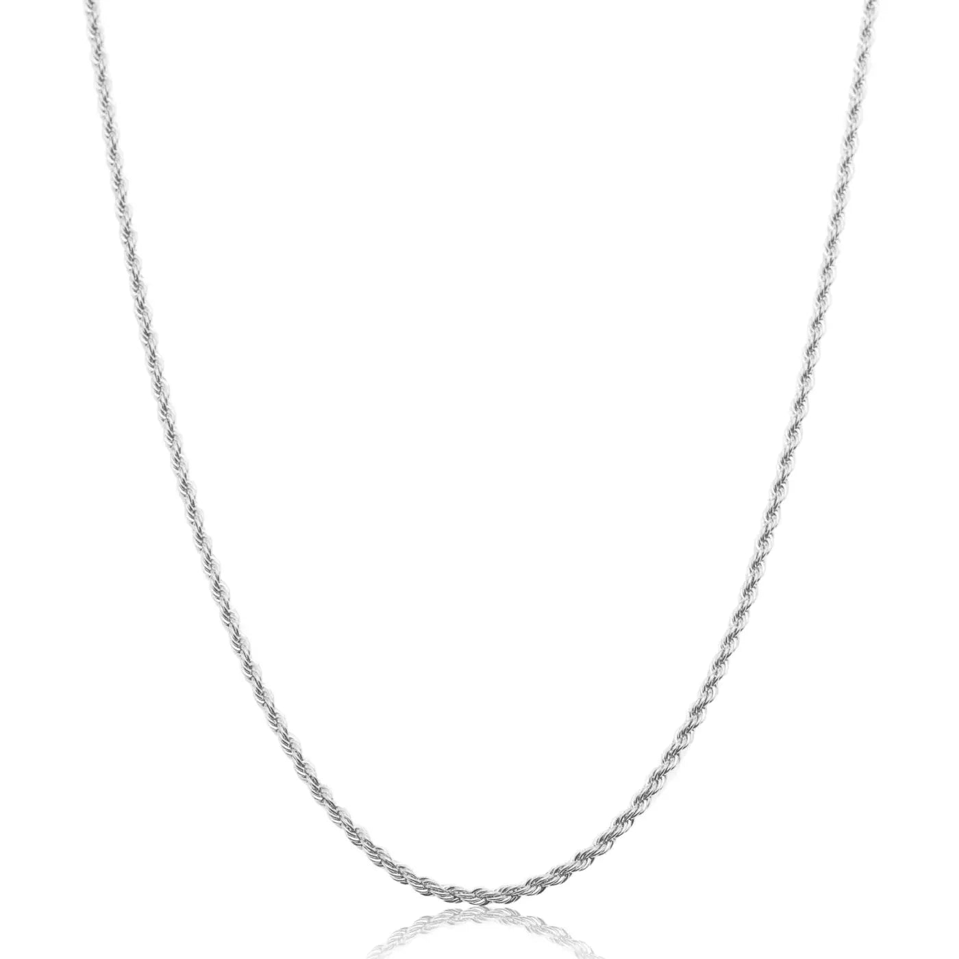  Tyresse 3mm Rope Chain - White Gold