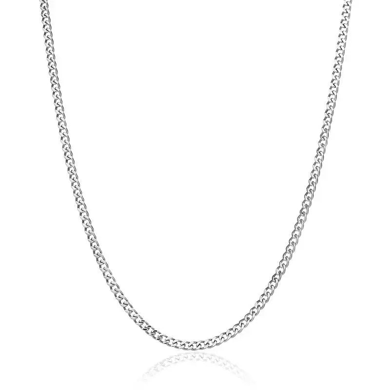  Tyresse 3mm Micro Cuban Chain - White Gold
