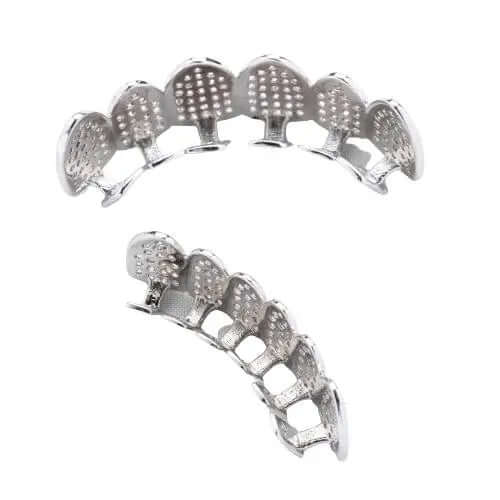 Tyresse  Iced Grillz - White Gold
