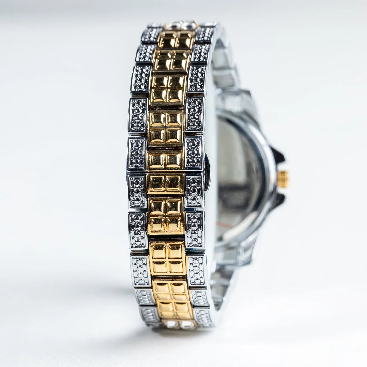 Gold Two Tone Baguette Diamond Watch Drip Store WorldWide